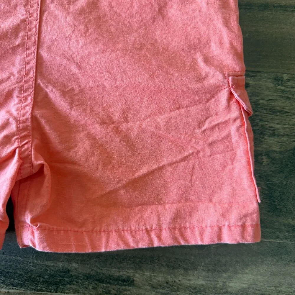 Vintage OshKosh B'gosh Neon Orange Shortalls Overalls in 2T 🧡